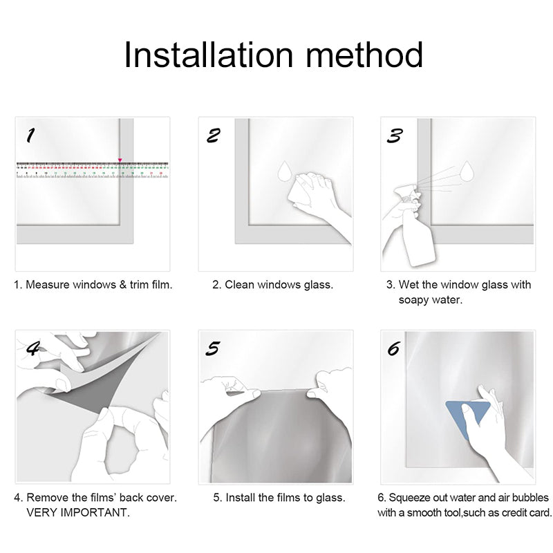 BowLift | Imitation Blinds Disposable Perspective Glass Film (2 Sheets)