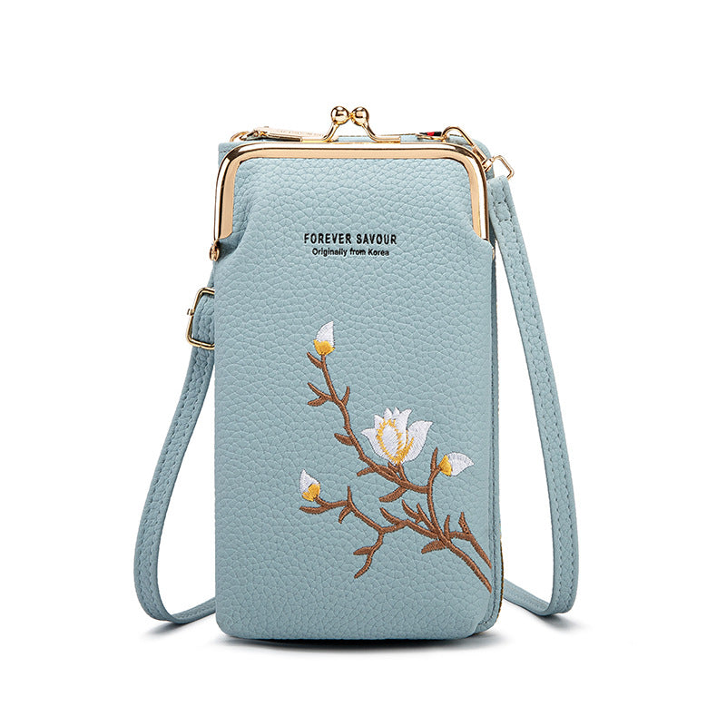 BowLift | Embroidered women's crossbody wallet