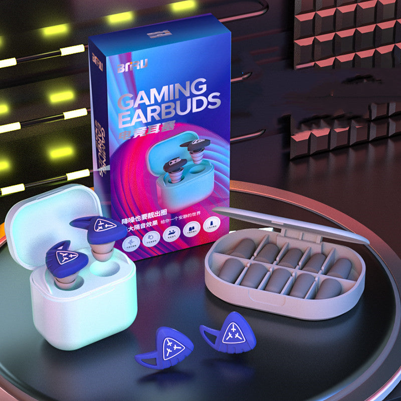 BowLift | Double-Tier Silicone Earplugs with 5 Pairs Foam Earplugs, for Noise, Sleeping & More