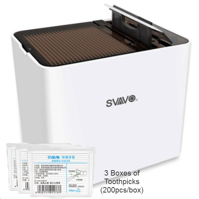 BowLift | Automatic Smart Toothpick Dispenser with UV Disinfection, Reusable Toothpicks & Infrared Sensor, for Home, Restaurant & Office