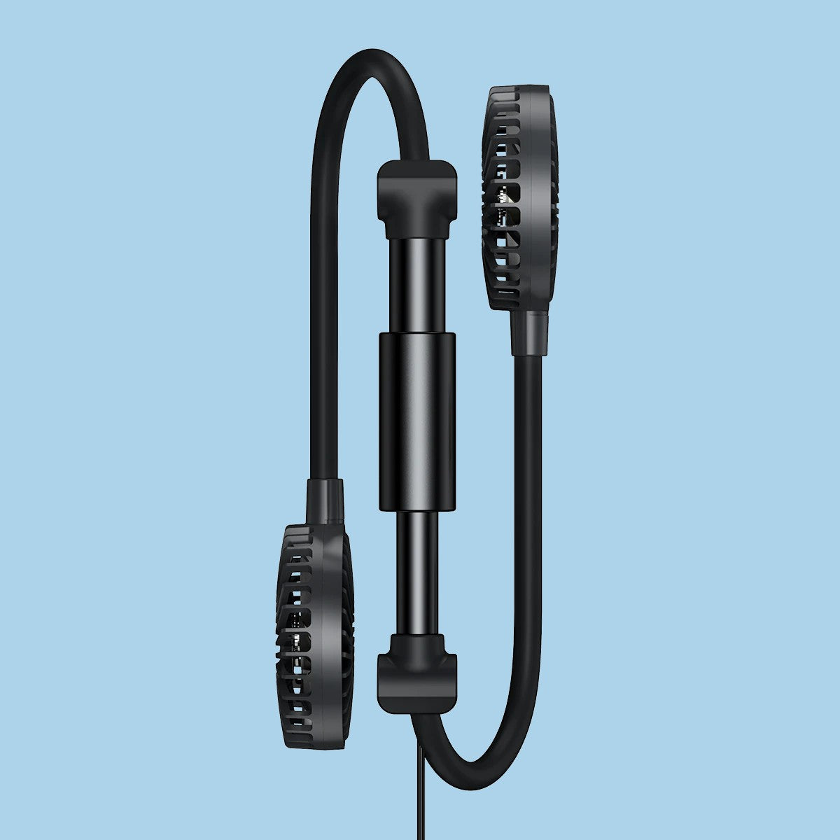 BowLift | Car Headrest Cooling Fan, with 2-Speed, 360° Rotatable Design & 1.5m USB Cable, for Front & Back Seats