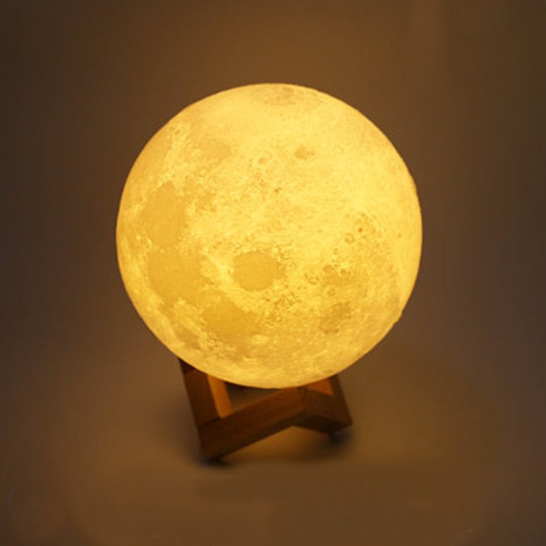 BowLift | Rechargeable 3D Moon Night Light, with Touch Control & USB Charging Cable, Best Gift for Friends, Kids and More