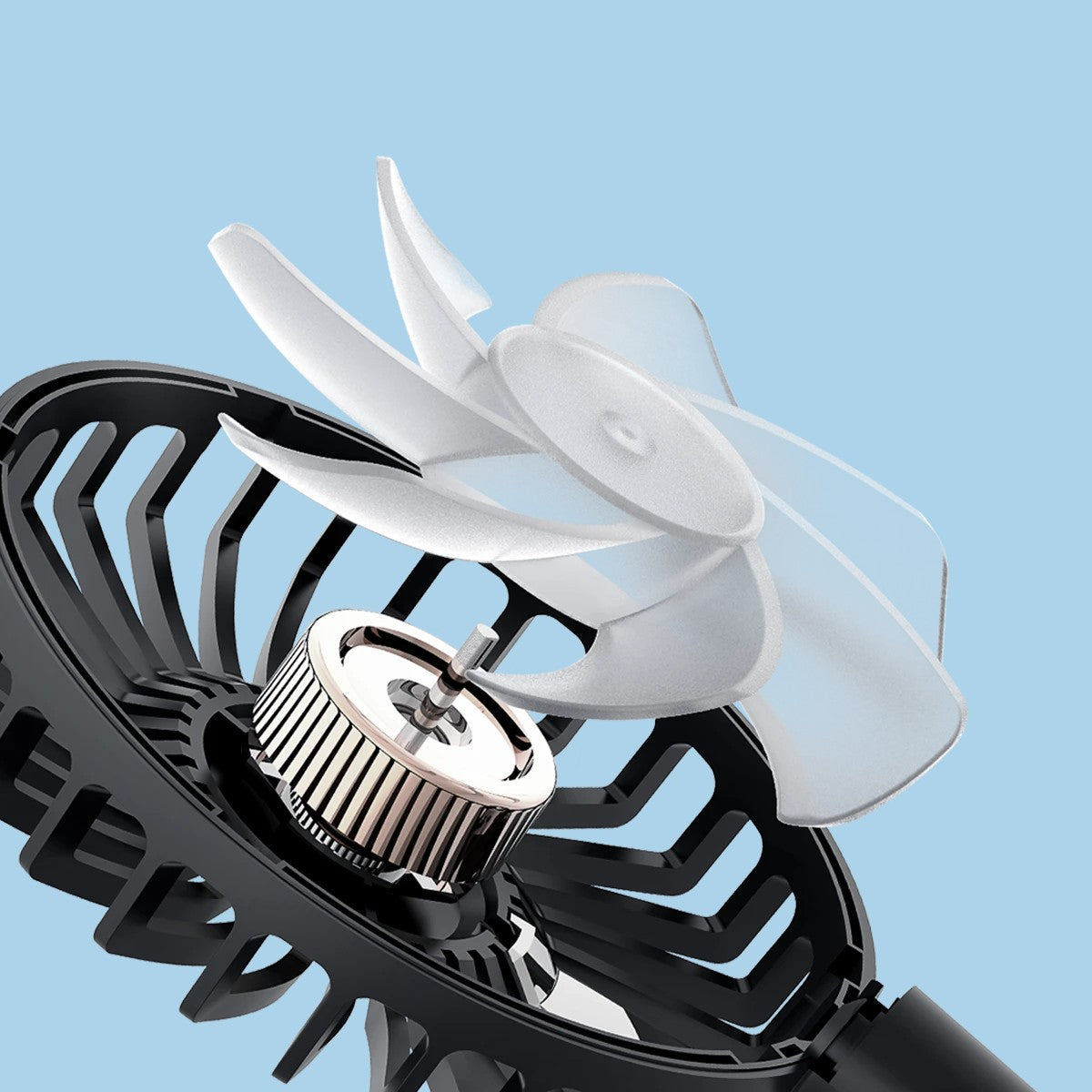 BowLift | Car Headrest Cooling Fan, with 2-Speed, 360° Rotatable Design & 1.5m USB Cable, for Front & Back Seats