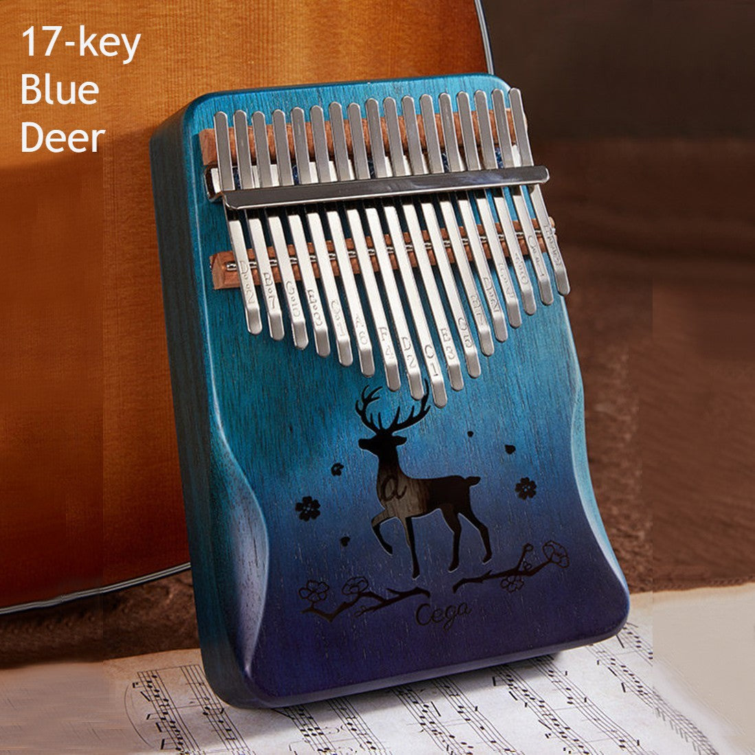 BowLift | Portable Kalimba, with 21 Keys & Solid Wood Board, for Kids, Adult, Beginners, Professional