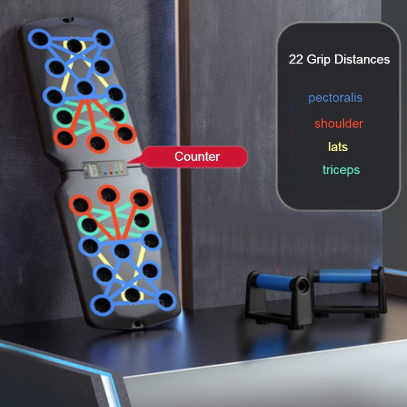 BowLift | Home Multifunctional Push-up Training Board, with 4 Training Modes, for Pectoralis, Shoulder, Lats, Triceps Strength Training