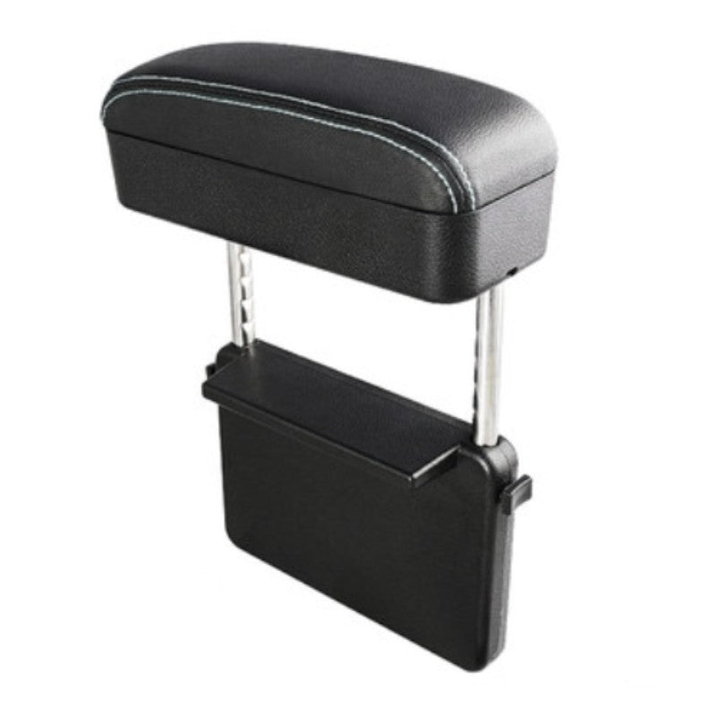 BowLift | 3-in-1 Universal Adjustable Car Armrest Storage Box, with Arm Support, Wireless Charging & Item Storage, for Long Distance Drive (1PC)