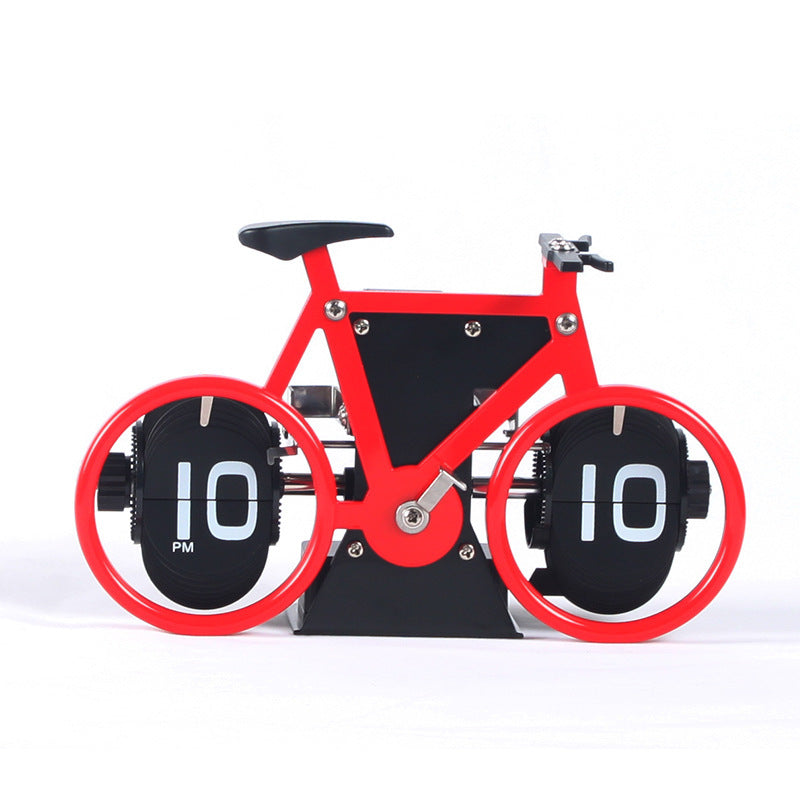 BowLift | Retro Style Bicycle Shaped Flip Down Clock, for Home & Office