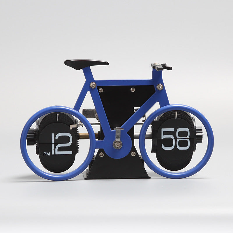BowLift | Retro Style Bicycle Shaped Flip Down Clock, for Home & Office