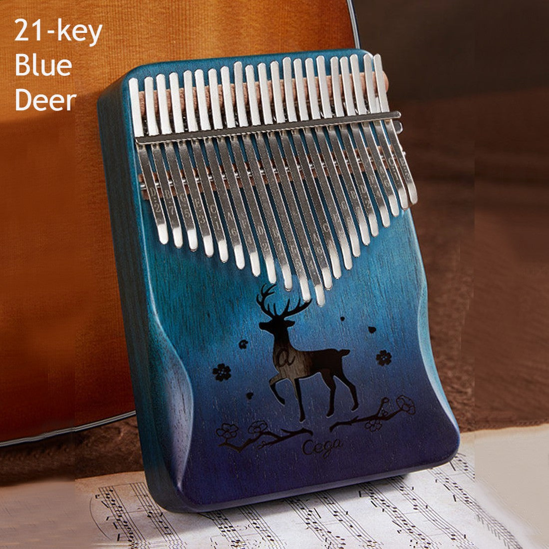 BowLift | Portable Kalimba, with 21 Keys & Solid Wood Board, for Kids, Adult, Beginners, Professional