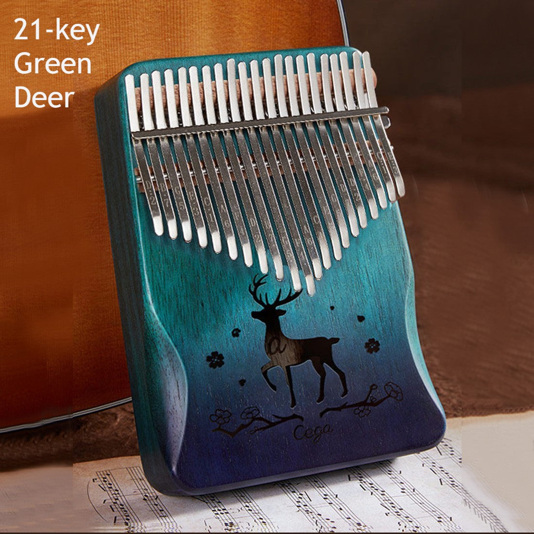 BowLift | Portable Kalimba, with 21 Keys & Solid Wood Board, for Kids, Adult, Beginners, Professional