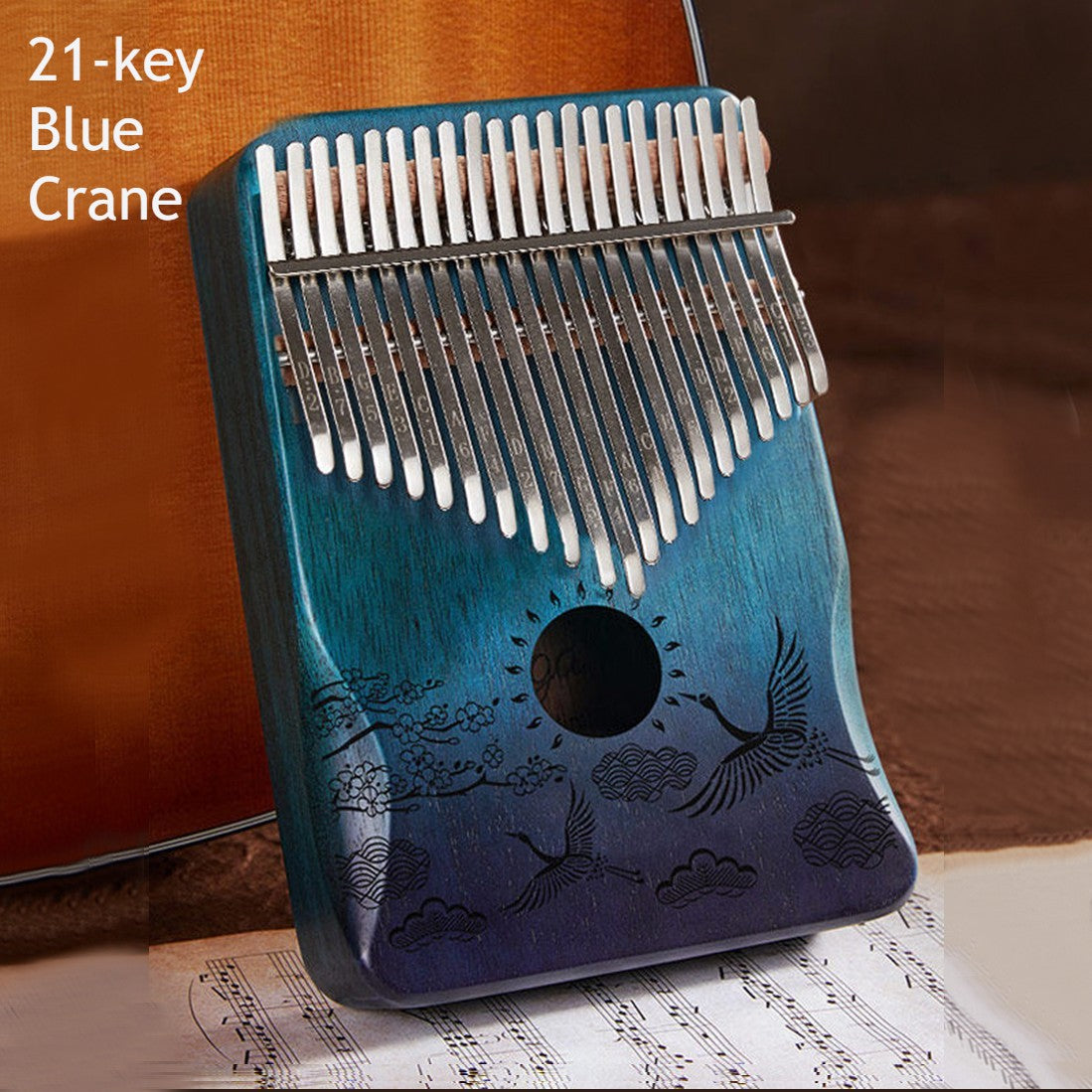BowLift | Portable Kalimba, with 21 Keys & Solid Wood Board, for Kids, Adult, Beginners, Professional