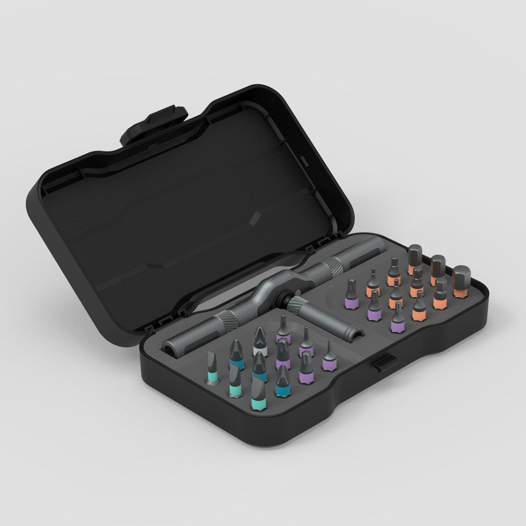 BowLift | 24-in-1 Multi-function Ratchet Screwdriver Set, with Alloy Bits & Magnetic Adsorption, for Professional Use, Home, Work, DIY & More