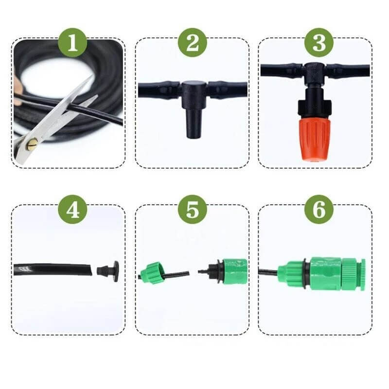 BowLift | Pro Sprinkler Set – Smart Garden Irrigation System | Custom Nozzles | Water-Saving Design | 5m–20m Hose