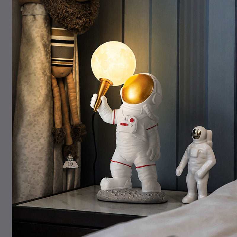 BowLift | CosmoBuddy Astronaut Wall Lamp | Creative Design | Resin & ABS | LED Bedroom Light