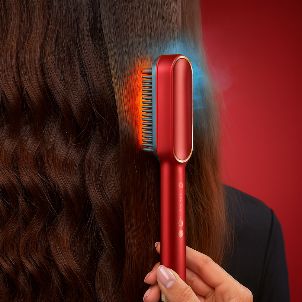BowLift | Hair Straightening Brush Ionic Styling Comb