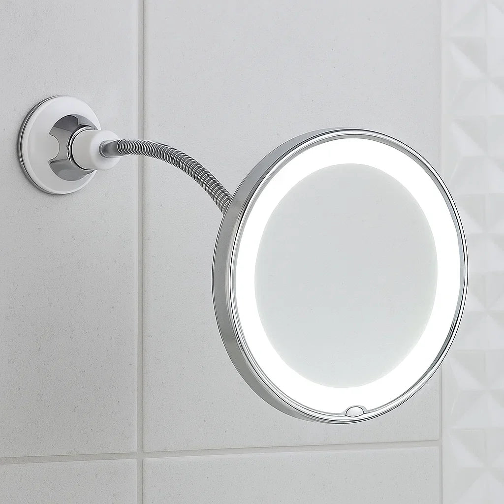 BowLift | LED Makeup Mirror with Flexible Arm and Magnifier