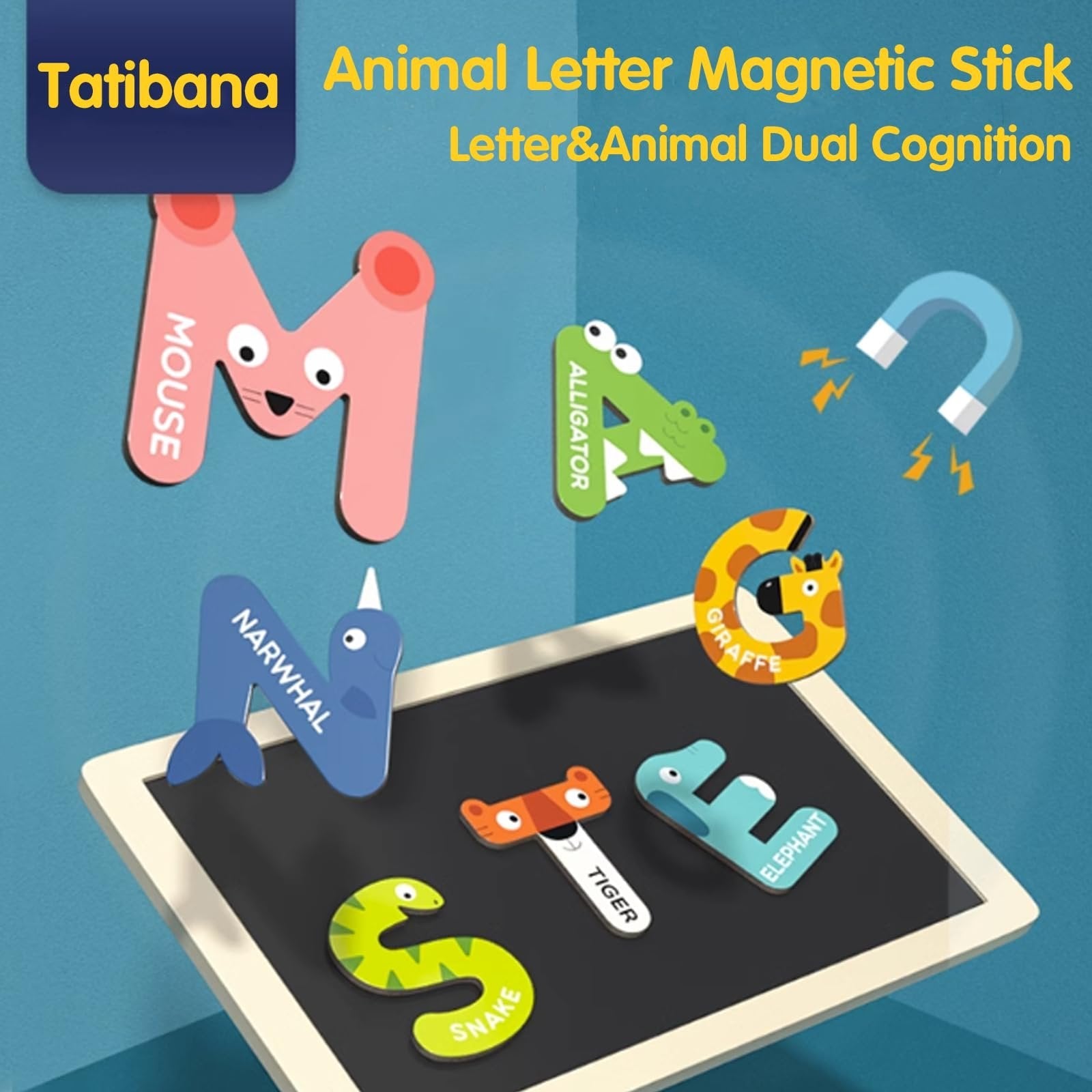 BowLift | Animal-shaped Magnetic Alphabet