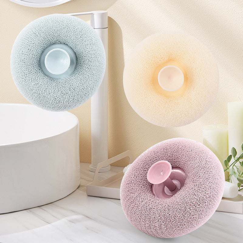 BowLift | Super soft bath ball with suction cup with sunflower