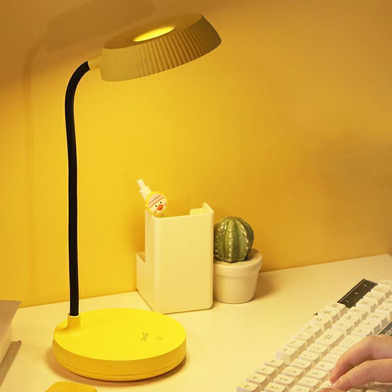 BowLift | Nordic Minimalist Round Plate LED Touch Eye Protection USB Desk Lamp
