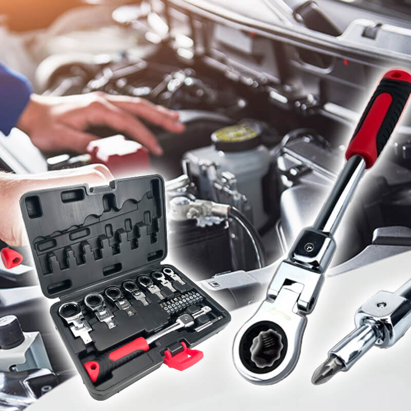 BowLift | 20-piece ratchet wrench with box