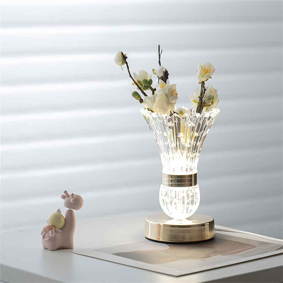 VaseLight - LED Crystal Table Lamp with Dimmable Atmosphere Bowlift