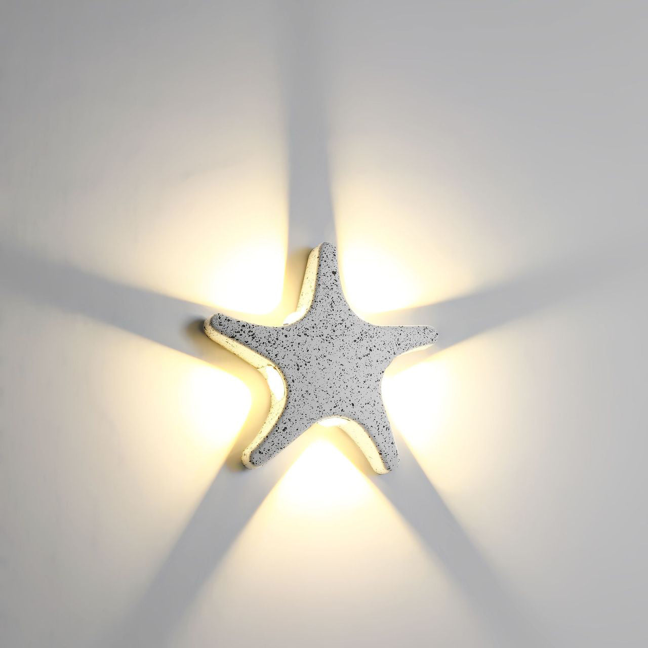 BowLift | Contemporary Simplicity Aluminum Starfish Design LED Waterproof Wall Lantern Lamp for Outdoor Terrace