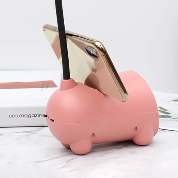 BowLift | LumoBun Table Lamp – Cute LED Desk Lamp with Pen Holder and USB Connection