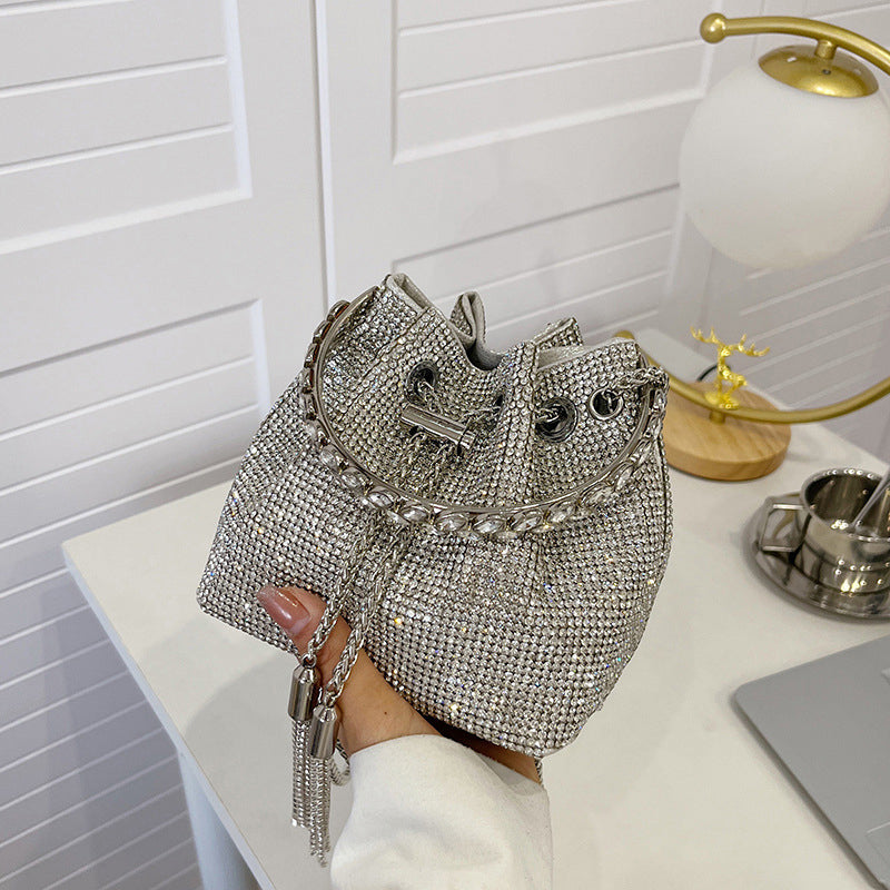 BowLift | Diamond Drawstring Bucket Bag