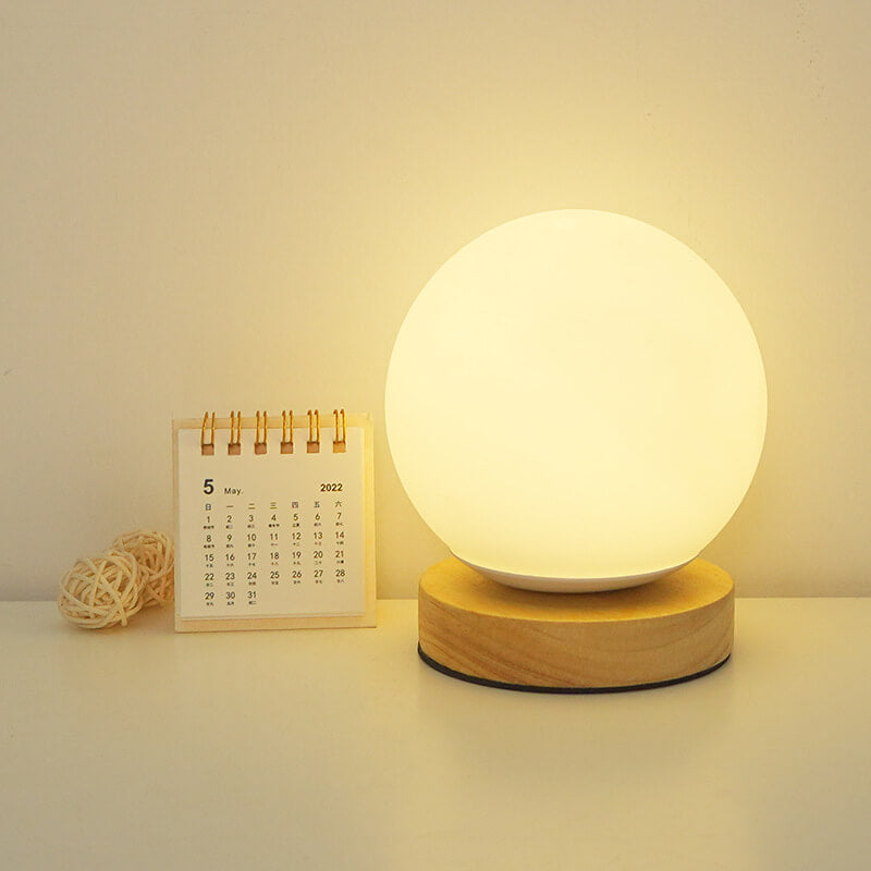 BowLift | Modern Minimalistic Round USB Rechargeable LED Night Light Table Lamp
