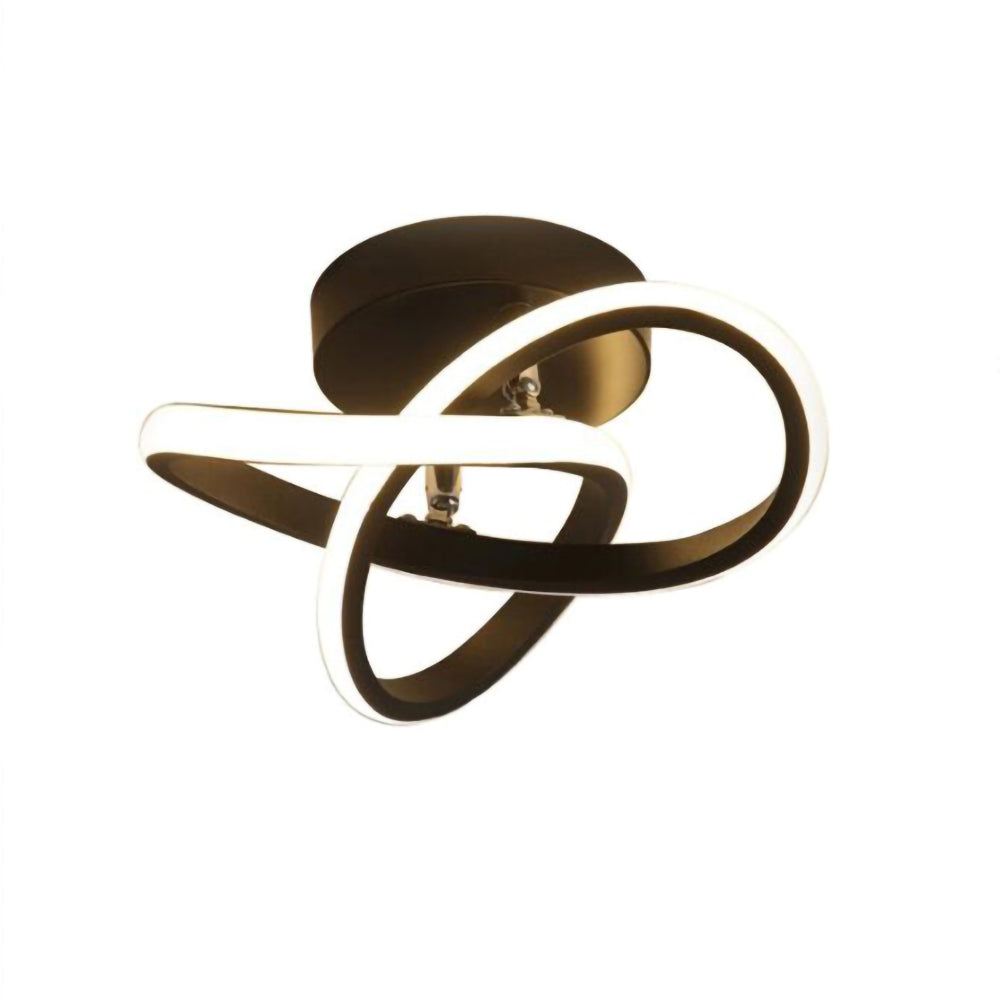 BowLift | Ceiling Light with LED Black Metal Frame