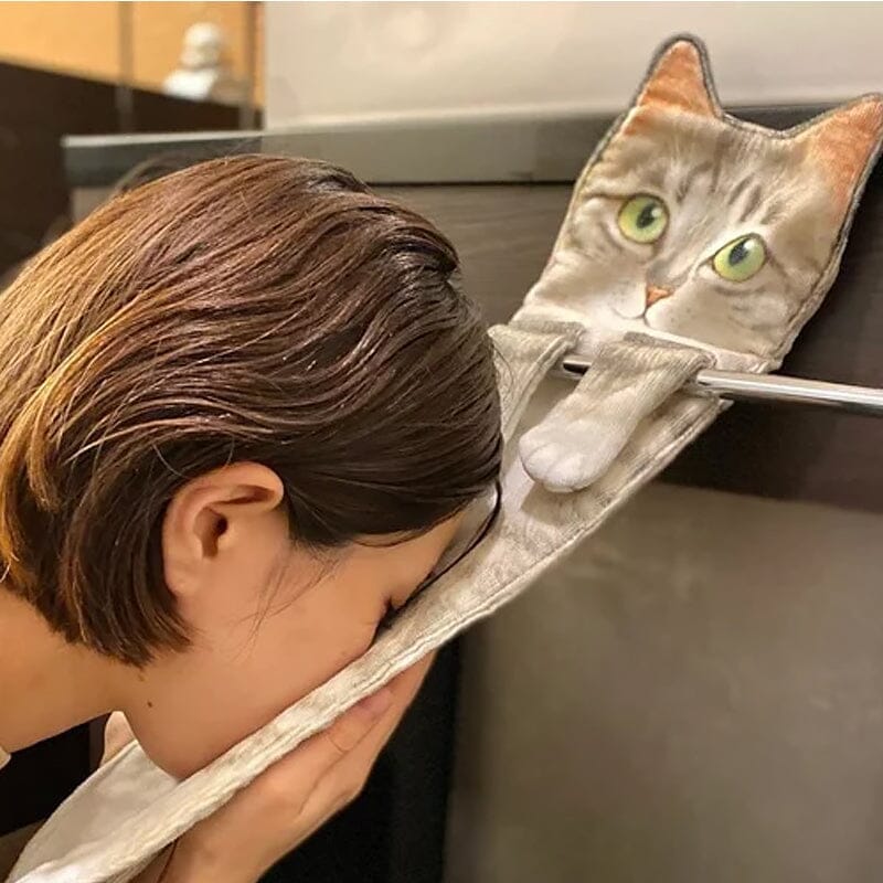 BowLift | Cute Cat Hand Towel