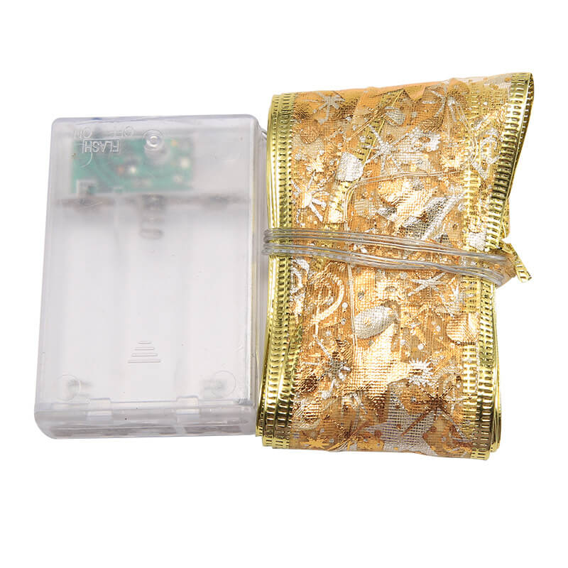 BowLift | Christmas LED Copper Wire Lights Ribbon Lights Bow Tie Ribbon Lights String Props Decorative Lights