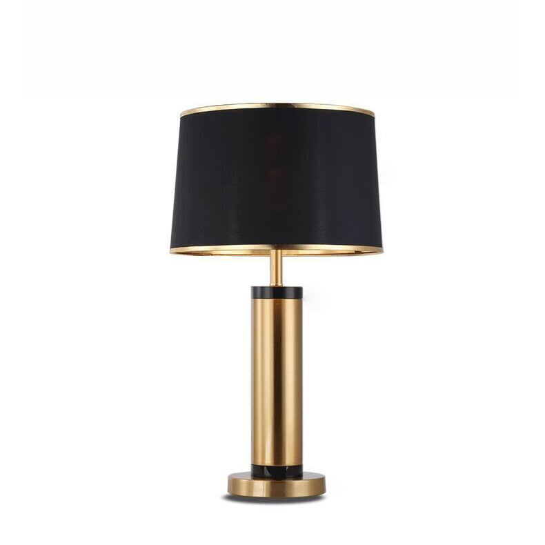 BowLift | Modern Transitional Cylinder Iron Fabric 1-Light Table Lamp for the Living Room