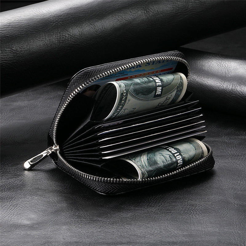 BowLift | Intelligent AirTag-Zip RFID Leather Wallet