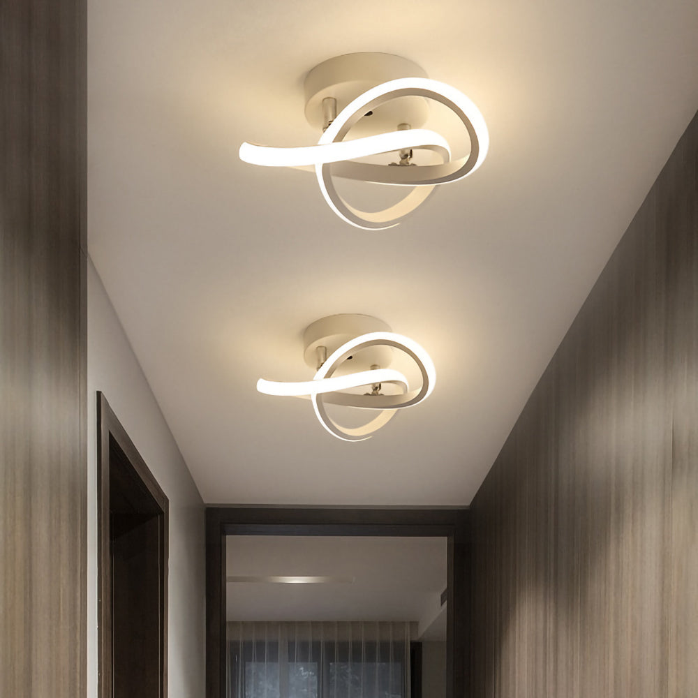 BowLift | Ceiling Light with LED Black Metal Frame