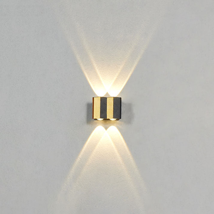 BowLift | Modern Light Luxury Golden Aluminium Outdoor Waterproof Terrace LED Wall Light Lamp