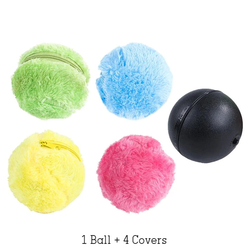BowLift | Pet Electric Ball Toy with Plush Cover(4 Colors Included)