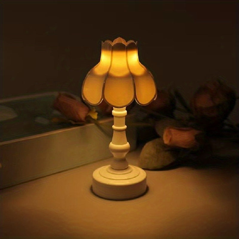 LumiDeco - Retro LED Mini Table Lamp for Home Bowlift