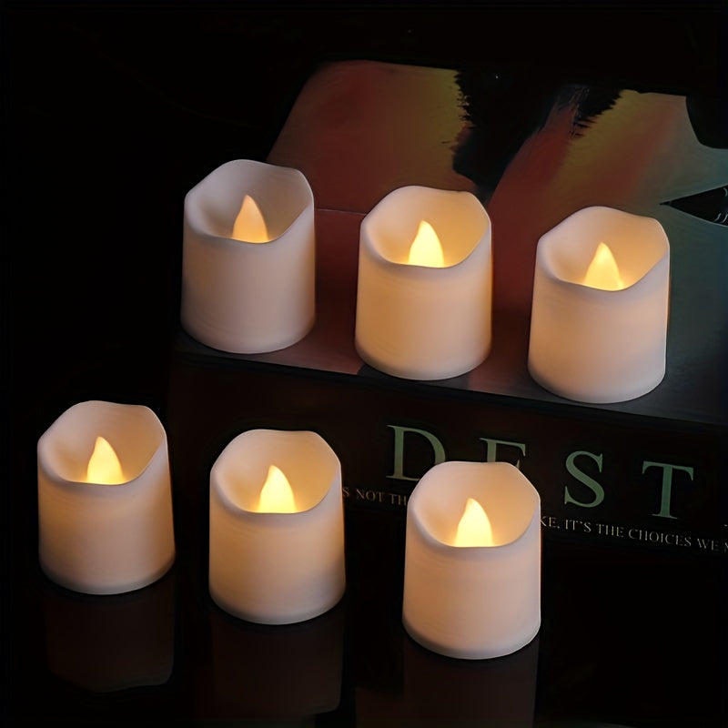 BowLift | GlowFlicker - 24/50/100 Pack Flameless LED Tea Lights for Romantic Ambiance