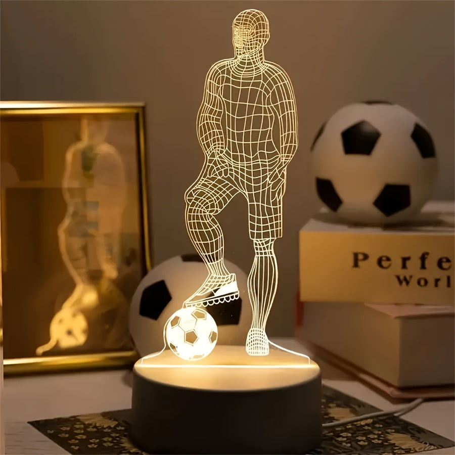 SportGlow - LED Table Lamp with 3D Football Design Bowlift