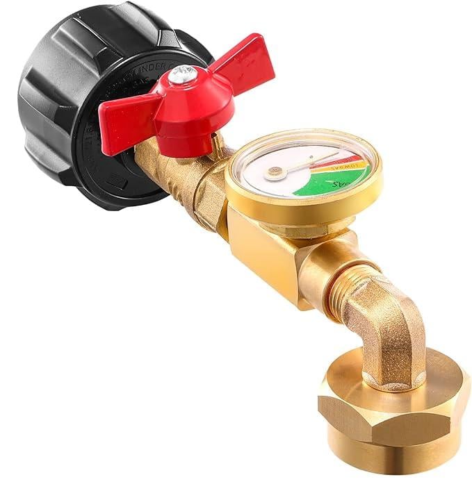 BowLift | Top-Rated Propane Refill Elbow Adapter with Tank Gauge