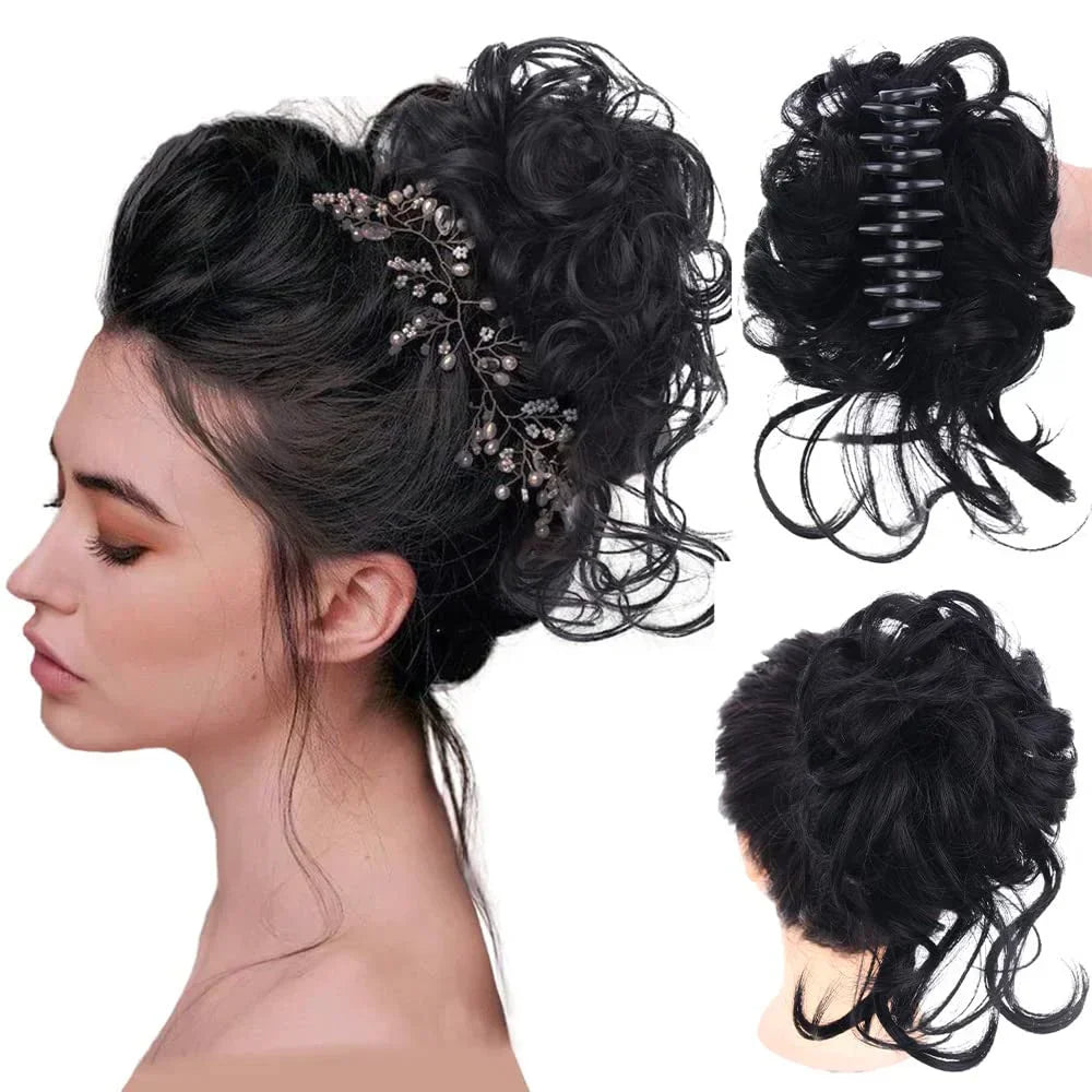 BowLift | Curly Hair Bun – Clip-in Hair Piece with Volume and Natural Look