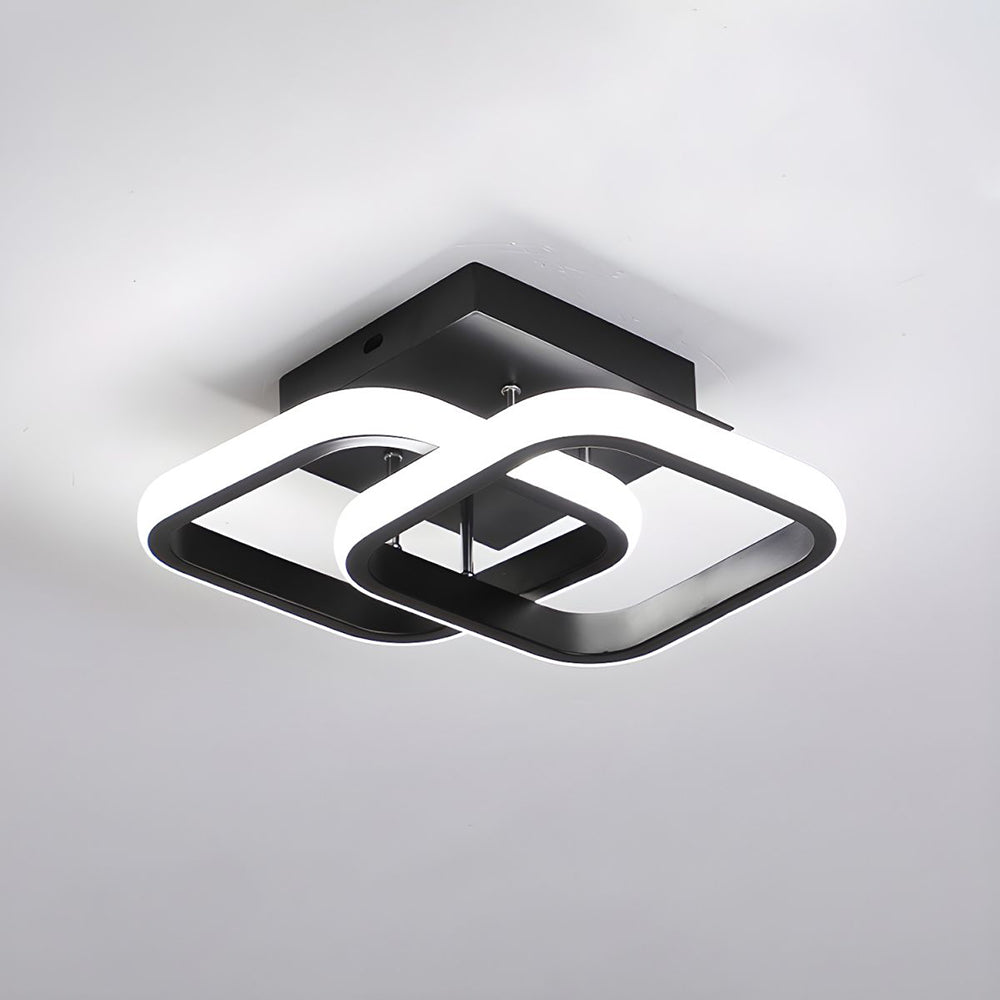 BowLift | Ceiling Light with LED Black Metal Frame