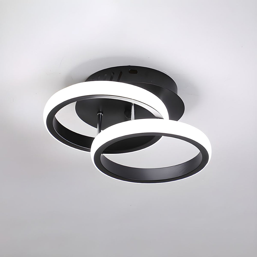 BowLift | Ceiling Light with LED Black Metal Frame