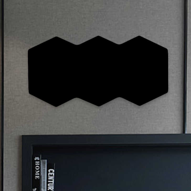 BowLift | Modern 2/3/4-Light LED Ceiling Light Black Hexagon Wall-Mounted Light with Aluminum Shade, RGB Colors Light