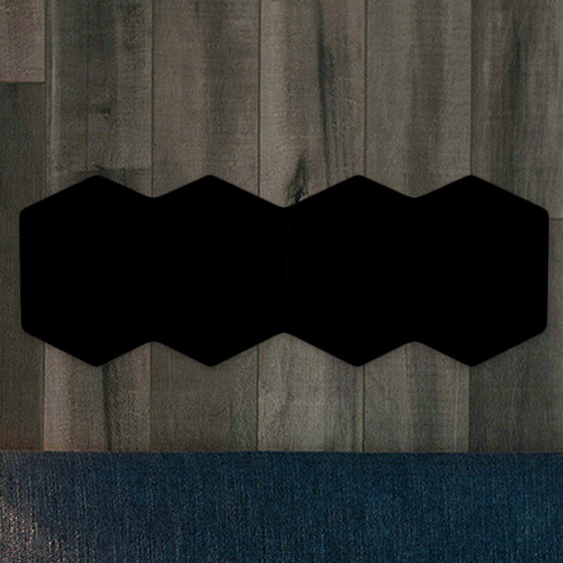 BowLift | Modern 2/3/4-Light LED Ceiling Light Black Hexagon Wall-Mounted Light with Aluminum Shade, RGB Colors Light