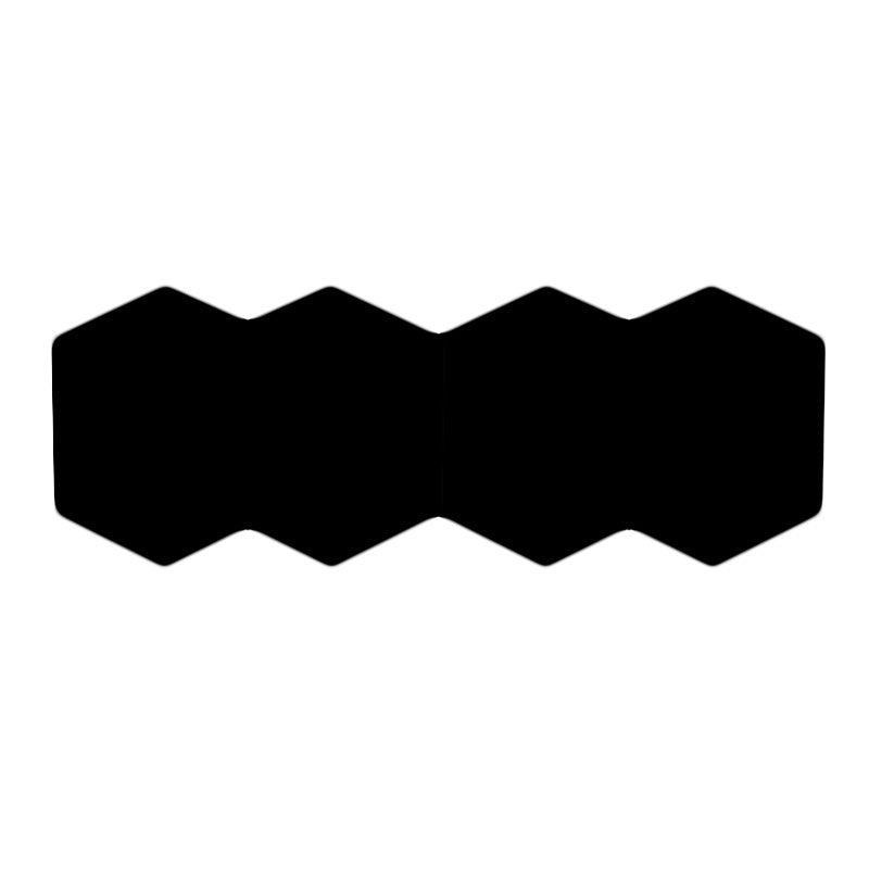 BowLift | Modern 2/3/4-Light LED Ceiling Light Black Hexagon Wall-Mounted Light with Aluminum Shade, RGB Colors Light
