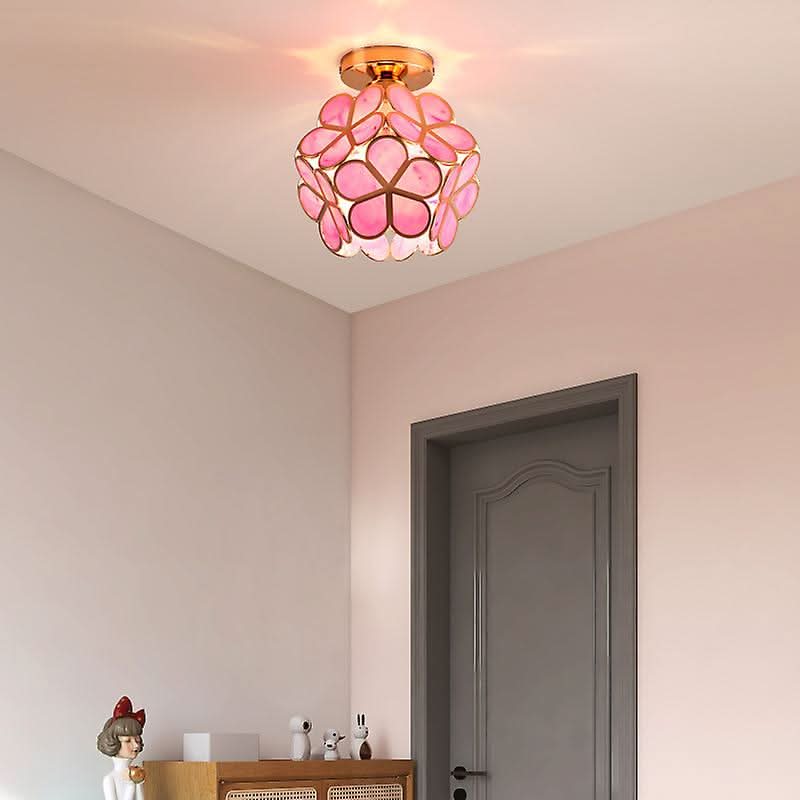 BowLift | Flowers Style Glass Hallway Ceiling Light