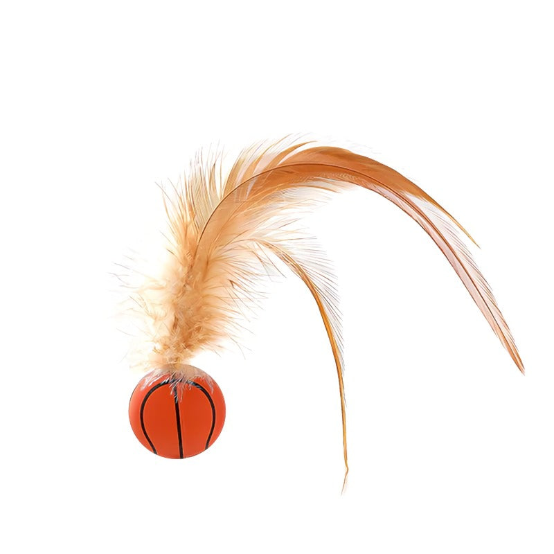 BowLift | Interactive Bouncy Ball for Cats with Feathers
