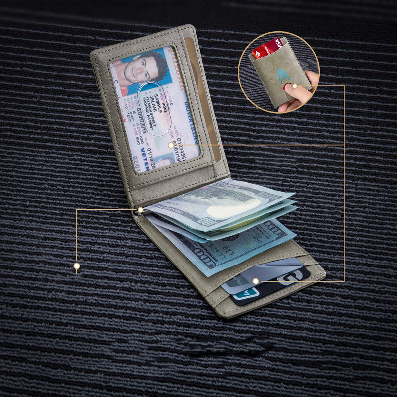 BowLift | Genuine Leather Theft Protection Card Holder